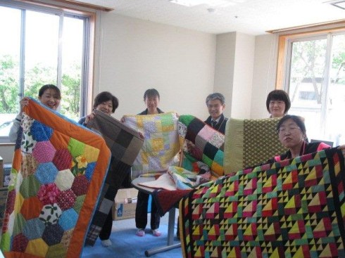 Japanese quilt recipients