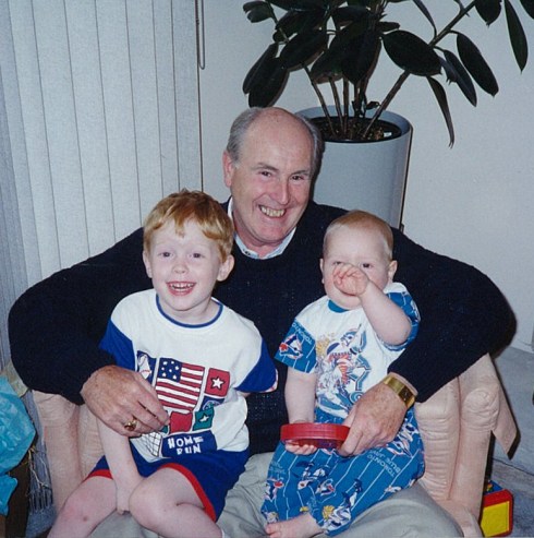 Dad with my boys Chris & Alex