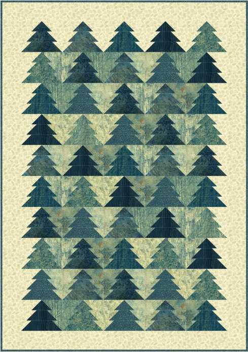PC195 Pine Grove lap-size version made with Stonehenge Elements