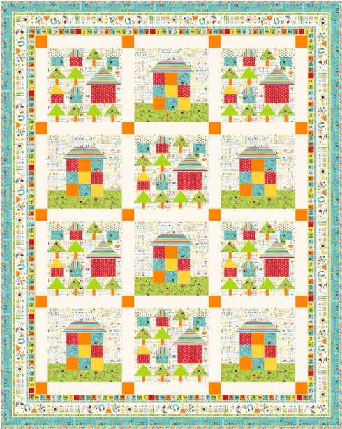 Quilt #4 - the 2 main house blocks