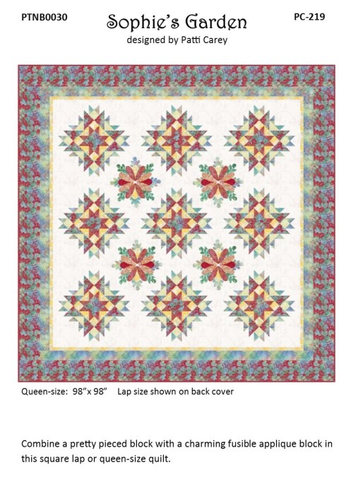 PC219 Sophie's Garden pattern using Banyan Batiks Sophie