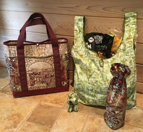 My Tote Bag Trio pattern make these 3 bags
