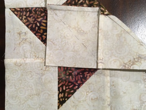 I mistakenly drew diagonal lines on my B squares - hopefully they won't show through