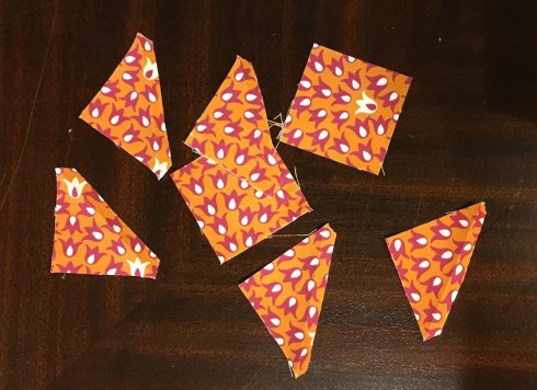 Extra pieces cut and sewn in error