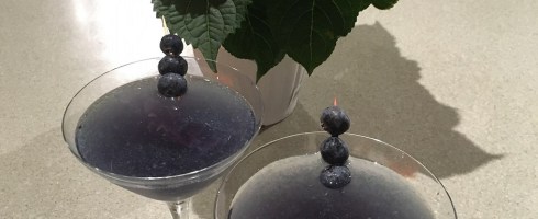 Our Very Berry martinis complement my hydrangea