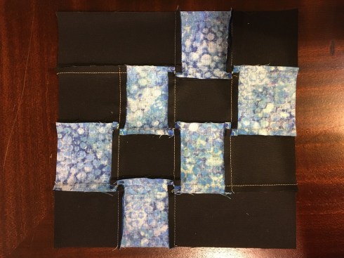 I could spin the additional seams in the C-unit while still pressing the seams toward the C-unit