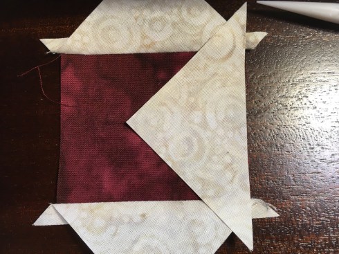 Repeat with the remaining 2 triangles