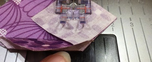 We want the seam running toward us