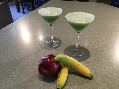 Our fruity concoction as a reward for getting my quilt top (almost) done