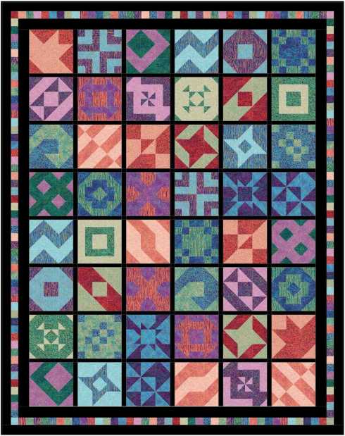 My original design idea for my 12" Shimmer blocks