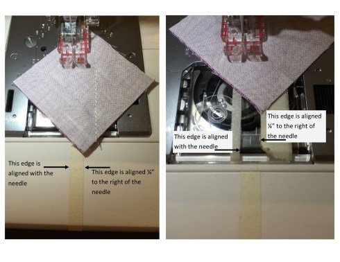 Tape lines on my Janome travel machine