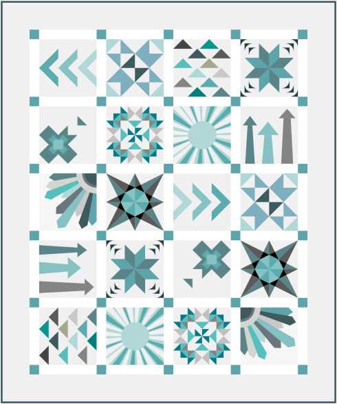 Stars &amp; Beyond quilt layout