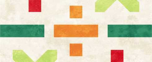 'Rithmetic 12" block by Patti Carey