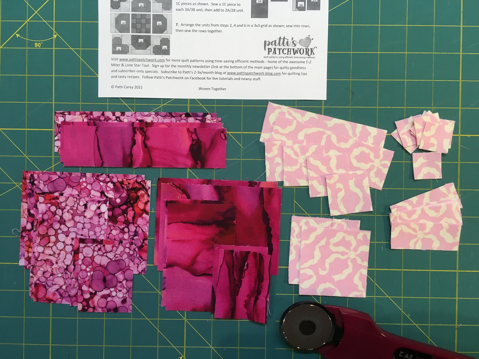 My scraps of Bliss and True Kisses ready to go