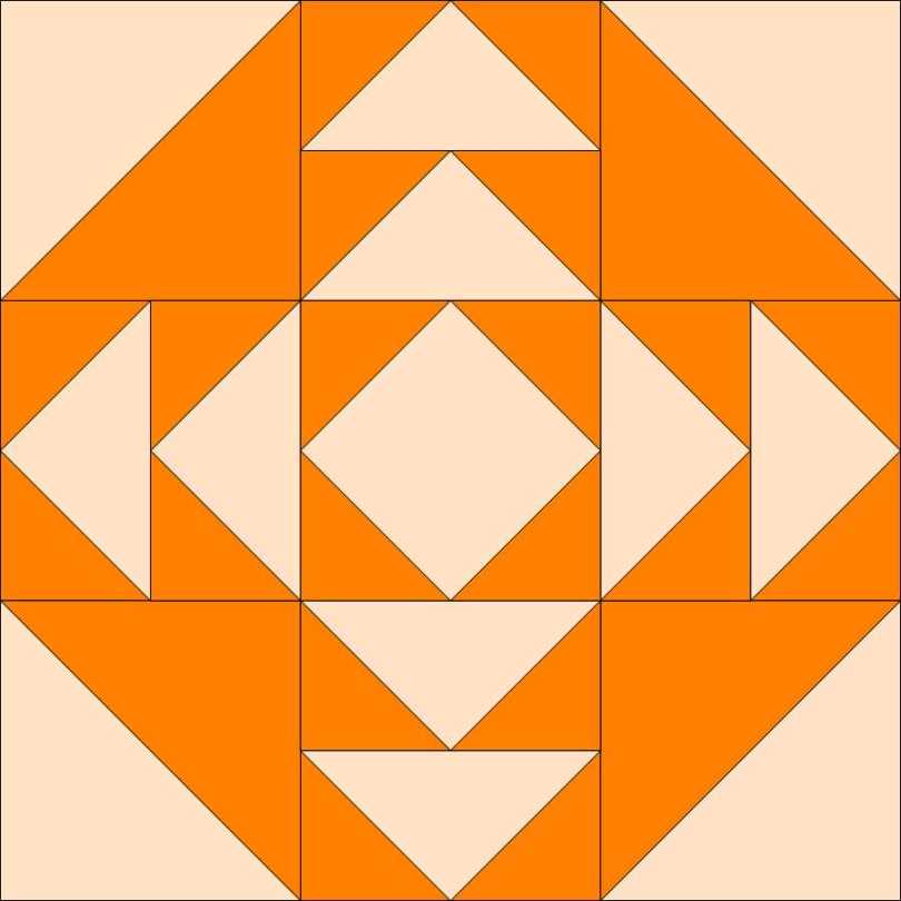 June's pumpkin-colored block