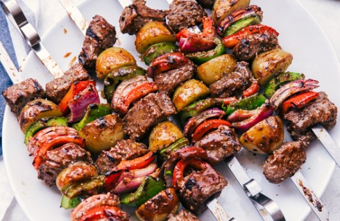 Beef kebabs