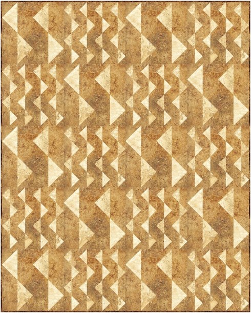 Version #1 - alternating large and small blocks with one type of mushroom