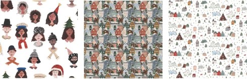 Swatches of Winter Frost by Sara Boccaccini for FIGO Fabrics