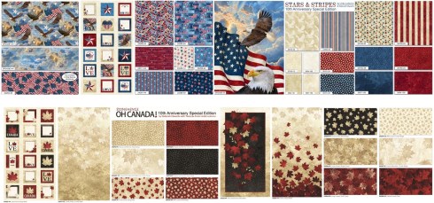 The Stonehenge Stars & Stripes 10th Anniversary (top) and Oh Canada 10th Anniversary (bottom) collections