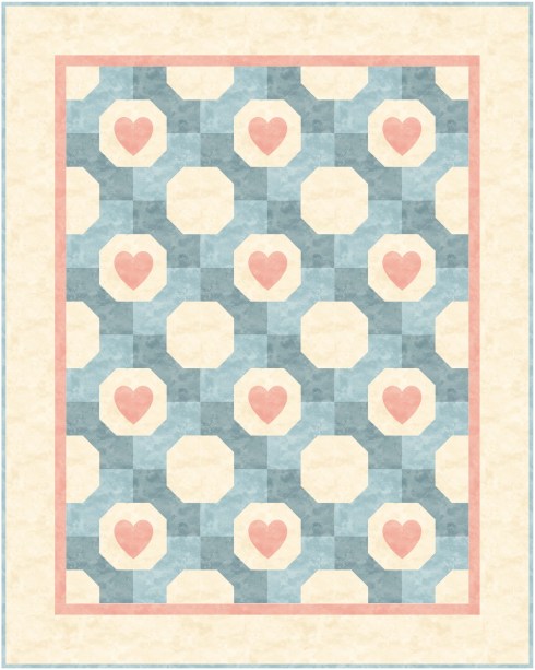 Tying the Knot lap quilt 47x59