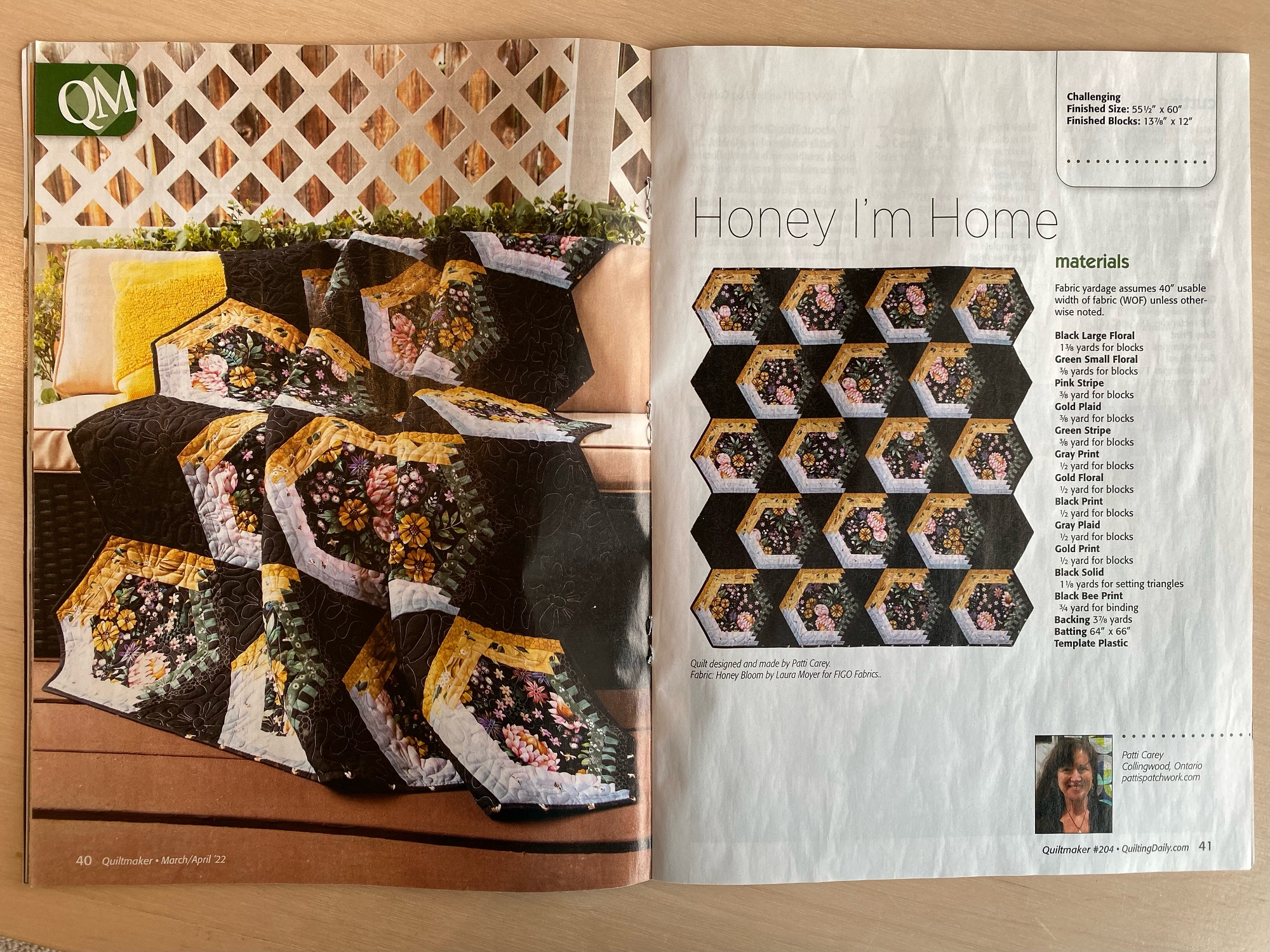 I'm featured in Quiltmaker March/April '22