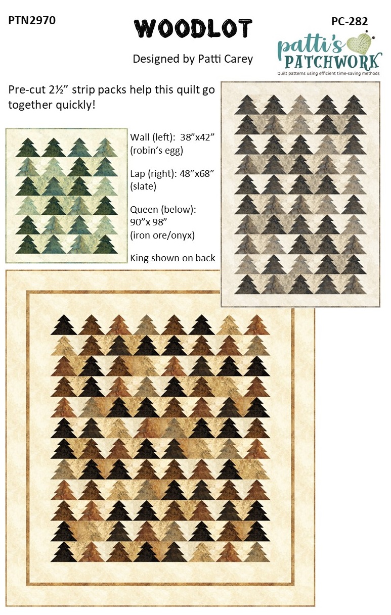 PC282 Woodlot pattern includes king-size