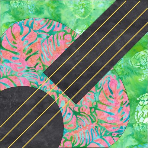 My Hawaiian Vibes block for July Quilt Block Mania