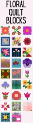 March Floral Quilt Blocks B