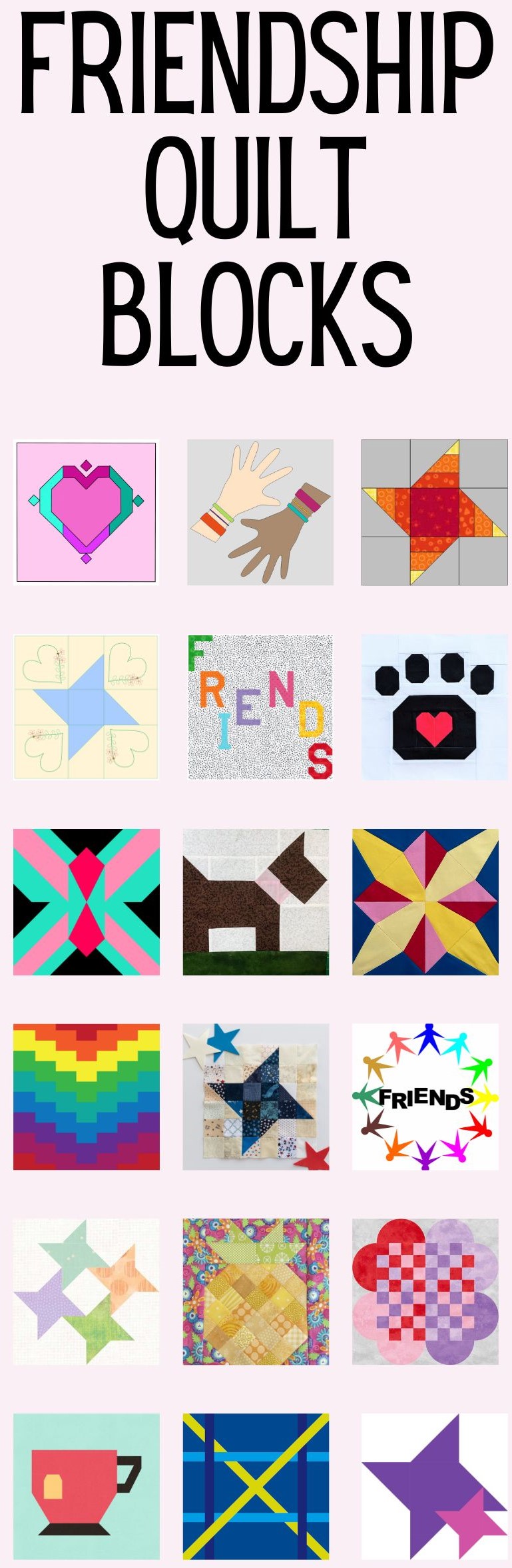MAY FRIENDSHIP QUILT BLOCKS