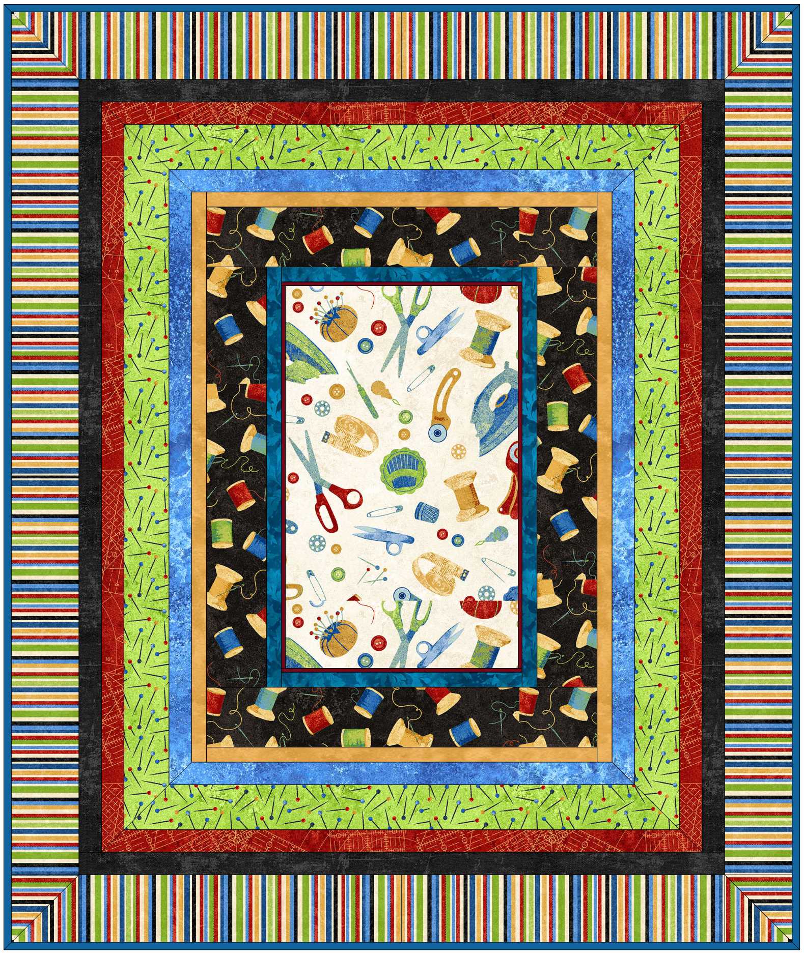 Borders quilt image - Stitch in Time