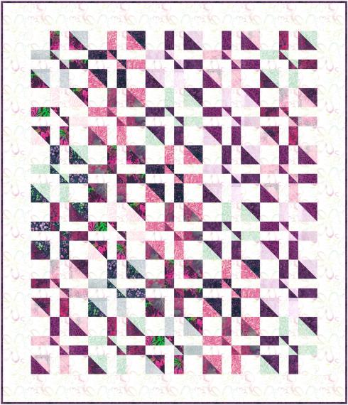 Disappearing block idea 66x77 for Easy Quilts Feb-Mar '24